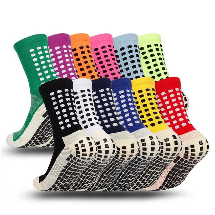 Men's Mid-Calf Non-Slip Glue Football Socks